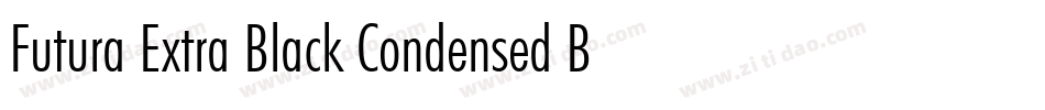 Futura Extra Black Condensed BT字体转换